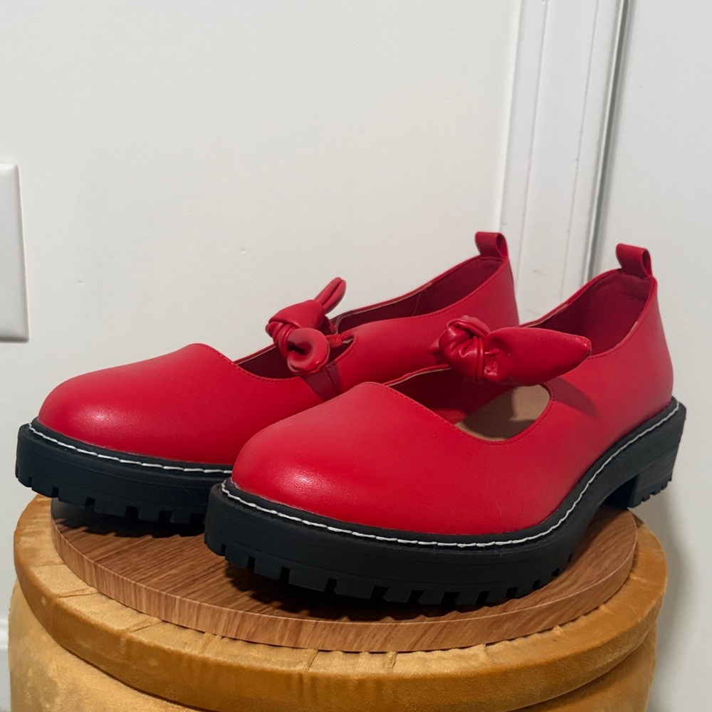 Torrid Red Flats with Bow Detail